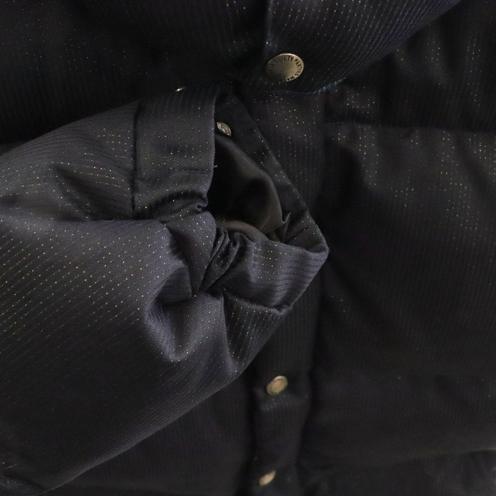 WACKO MARIA(ワコマリア) 11AW ×DORMEUIL ドーメル ラメ フーデッド ダウンジャケット ネイビー 11AW-DWN-02