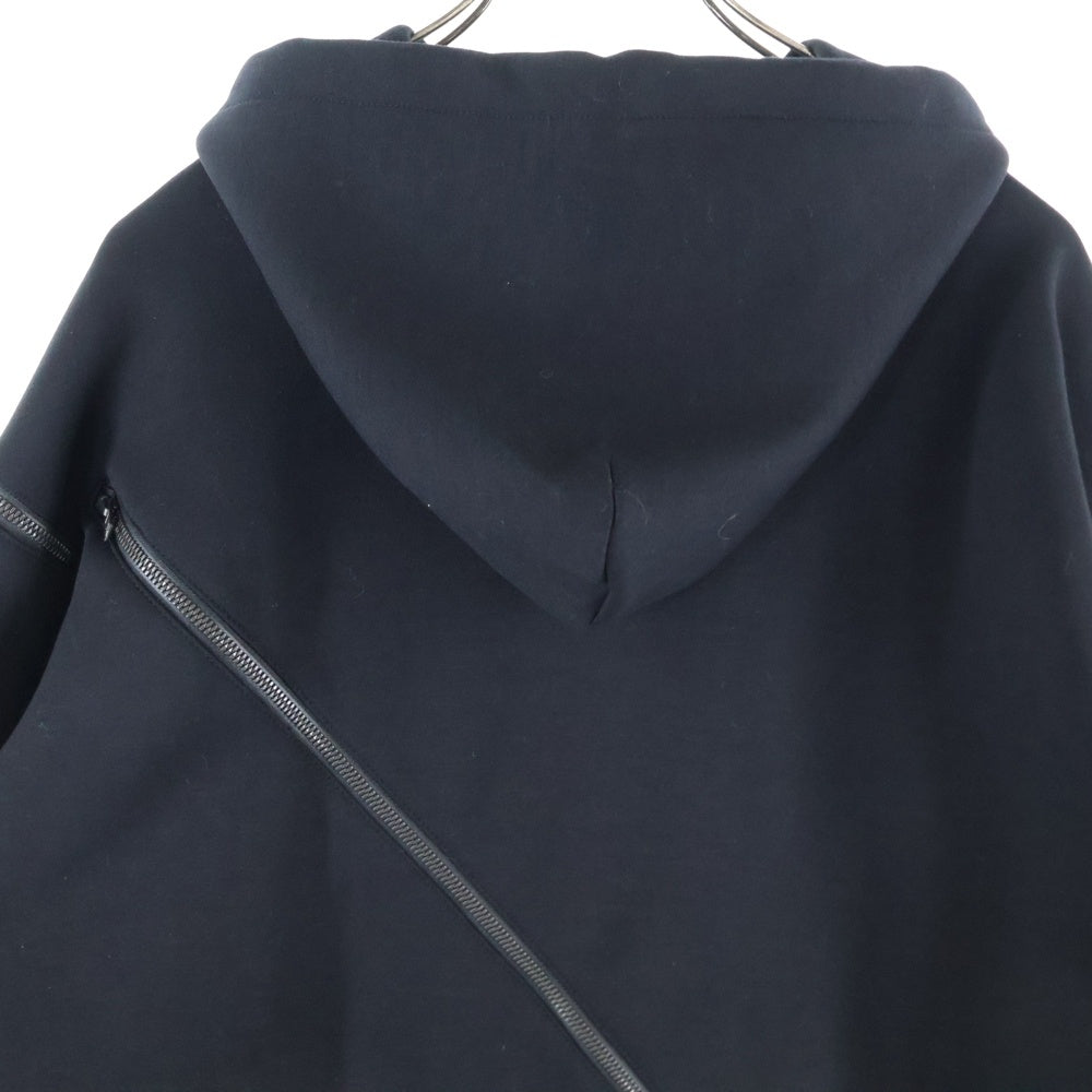 WILDSIDE YOHJI YAMAMOTO(ワイルドサイド ヨウジ ヤマモト) ×WIND AND SEA Multi Zipper Hoodie ウィンダンシー マルチジッパーデザイン プルオーバーパーカー ブラック