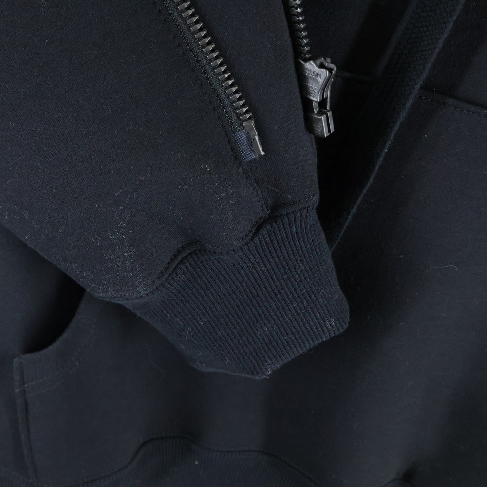 WILDSIDE YOHJI YAMAMOTO(ワイルドサイド ヨウジ ヤマモト) ×WIND AND SEA Multi Zipper Hoodie ウィンダンシー マルチジッパーデザイン プルオーバーパーカー ブラック