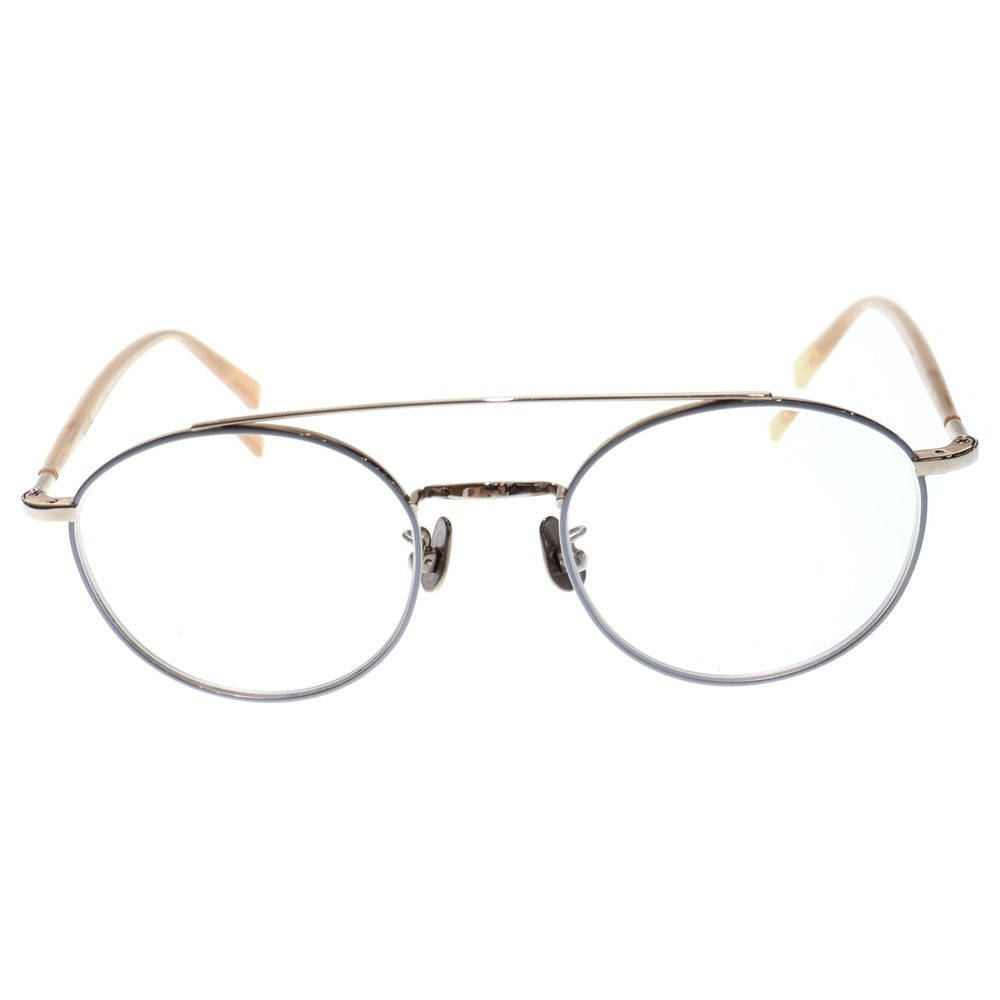 BLANC(ブランク) B0015 ツーブリッジ メガネ サングラス シルバー/ベージュ