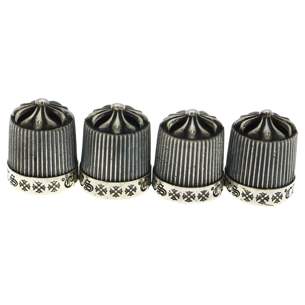 CHROME HEARTS(クロムハーツ) VALVE CAP 2018年 クリスマスノベルティ 自動車用 バルブキャップ シルバー 4個セット
