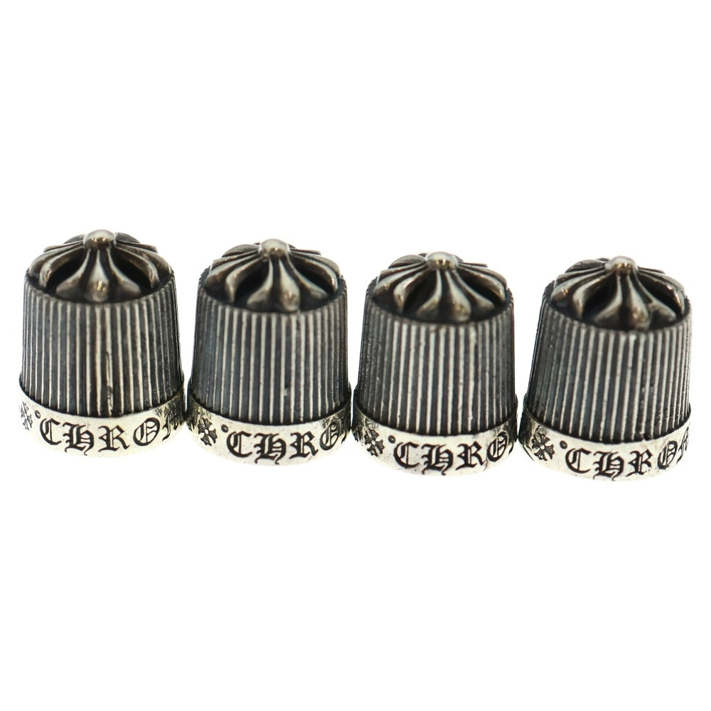 CHROME HEARTS(クロムハーツ) VALVE CAP 2018年 クリスマスノベルティ 自動車用 バルブキャップ シルバー 4個セット