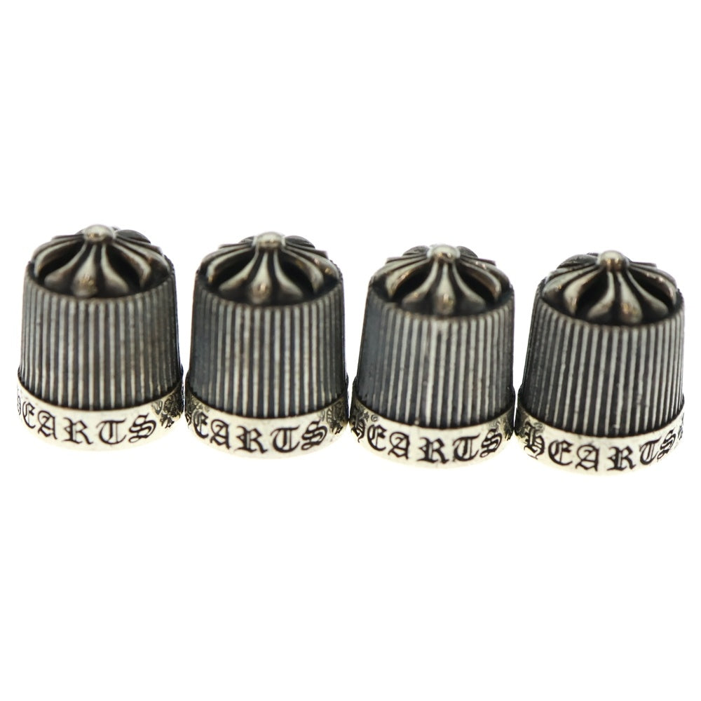 CHROME HEARTS(クロムハーツ) VALVE CAP 2018年 クリスマスノベルティ 自動車用 バルブキャップ シルバー 4個セット