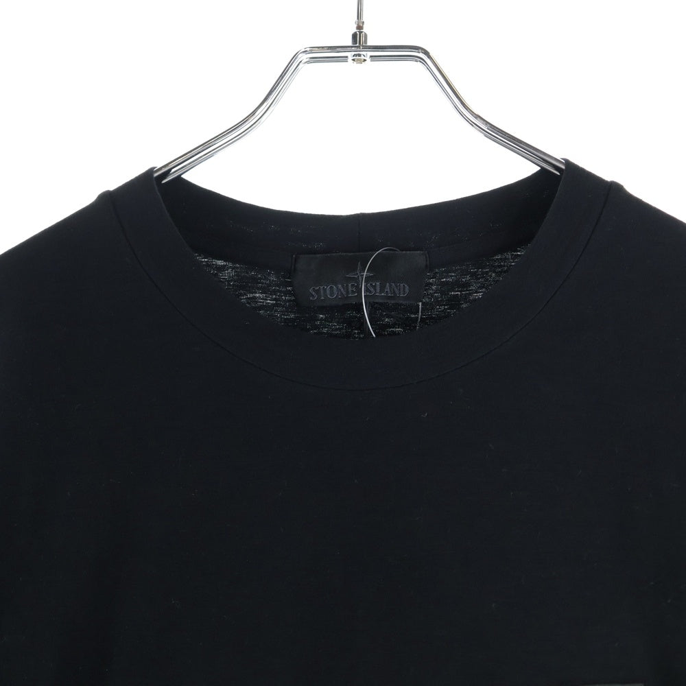 STONE ISLAND(ストーンアイランド) GHOST COTTON TEE ロゴ パッチ ゴースト コットン 半袖 カットソー Tシャツ ブラック K1S152100008S0F11