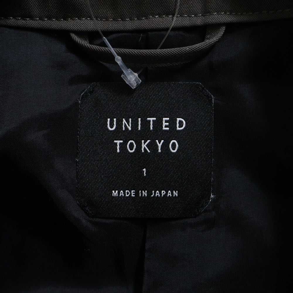 UNITED TOKYO(ユナイテッド トウキョウ) VISTO WOOL 2WAY スタンドモッズブルゾン ジップアップジャケット ダークグレー 134550001