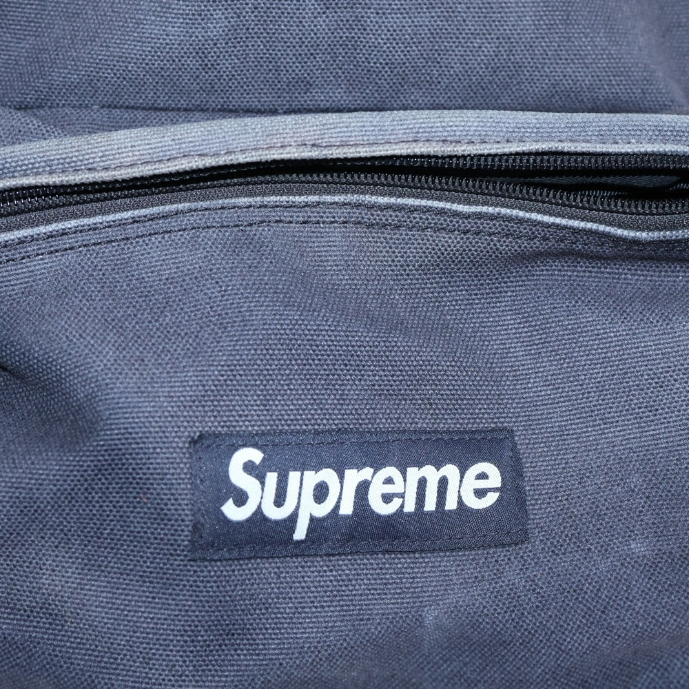 SUPREME(シュプリーム) 20AW Canvas Backpack キャンバス生地 ロゴデザイン バックパック リュック ブラック