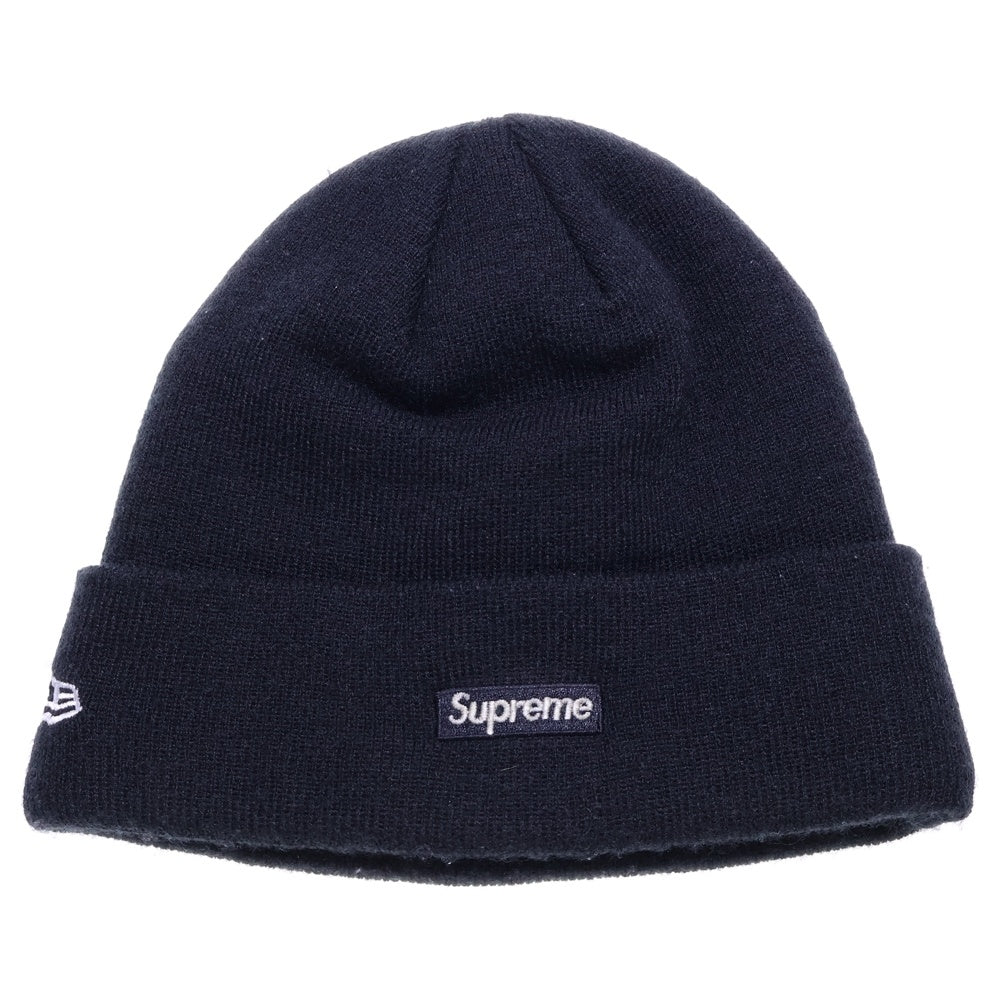SUPREME(シュプリーム) 17AW ×New Era S Logo Beanie ニューエラ Sロゴデザイン ビーニー ニット帽 ブラック