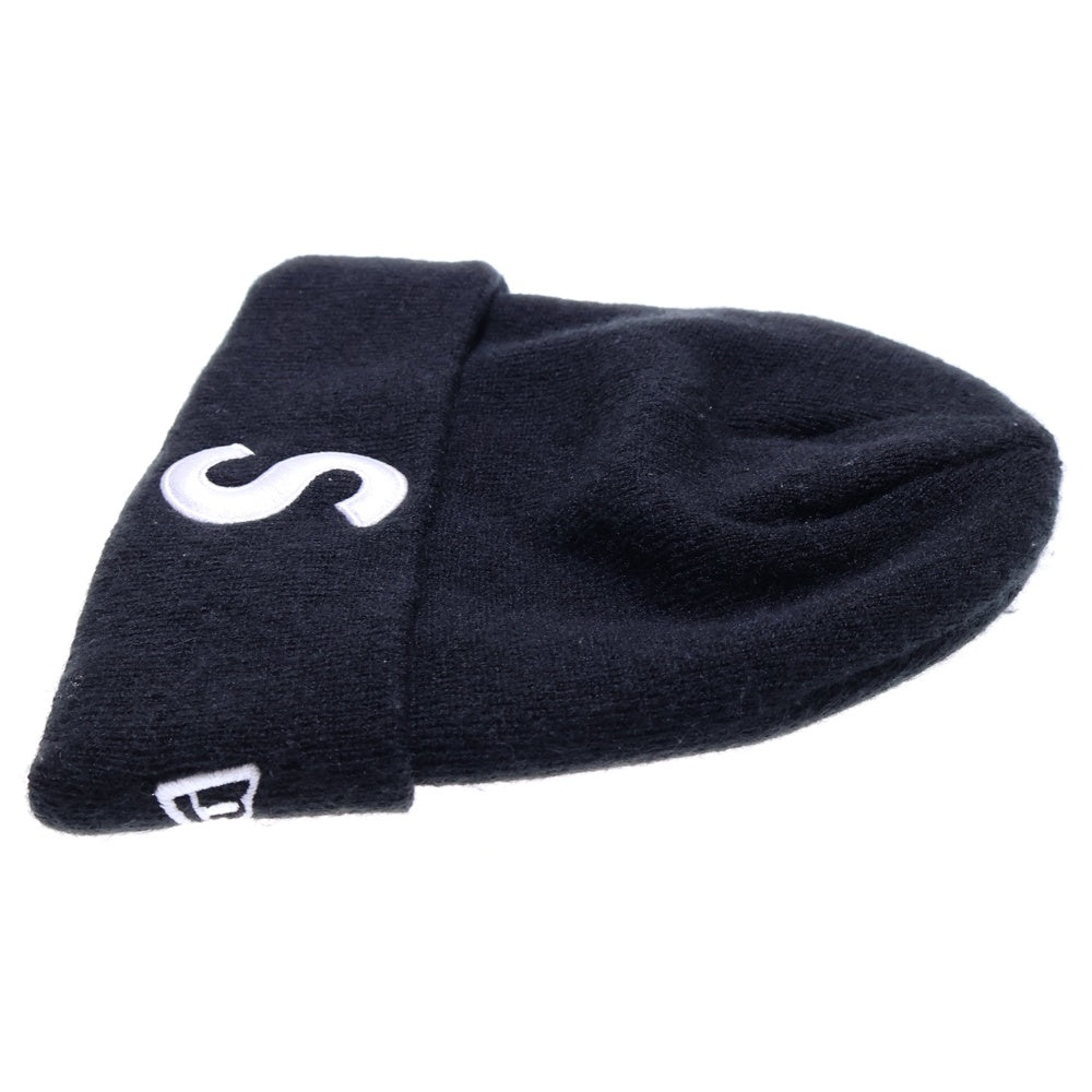 SUPREME(シュプリーム) 17AW ×New Era S Logo Beanie ニューエラ Sロゴデザイン ビーニー ニット帽 ブラック