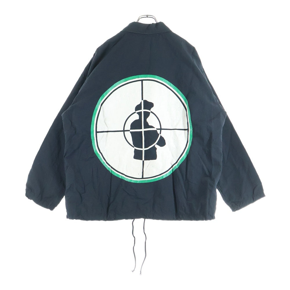 VINTAGE(ヴィンテージ) 90S VINTAGE PUBLIC ENEMY ヴィンテージ パブリックエネミー ロゴプリント ナイロンコーチジャケット ブラック