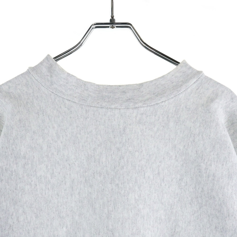 DIGAWEL(ディガウェル) サイドジッパー加工 クルーネックスウェットトレーナー グレー DWVB062