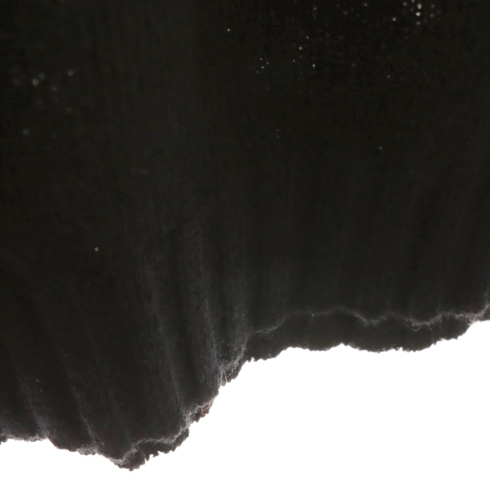 AURALEE(オーラリー) 23AW SHETLAND WOOL CASHMERE KNIT TEE カシミヤ混 半袖ウールニットTシャツ ブラック A23AT03SC