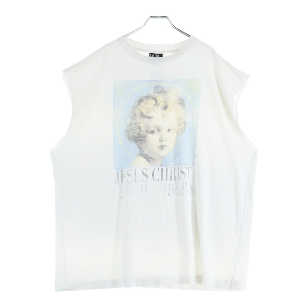 SAINT MICHAEL(セントマイケル) 20AW SHORT SLEEVE TEE イエス キリスト フォトプリント半袖Tシャツ ホワイト SM-A20-0000-003