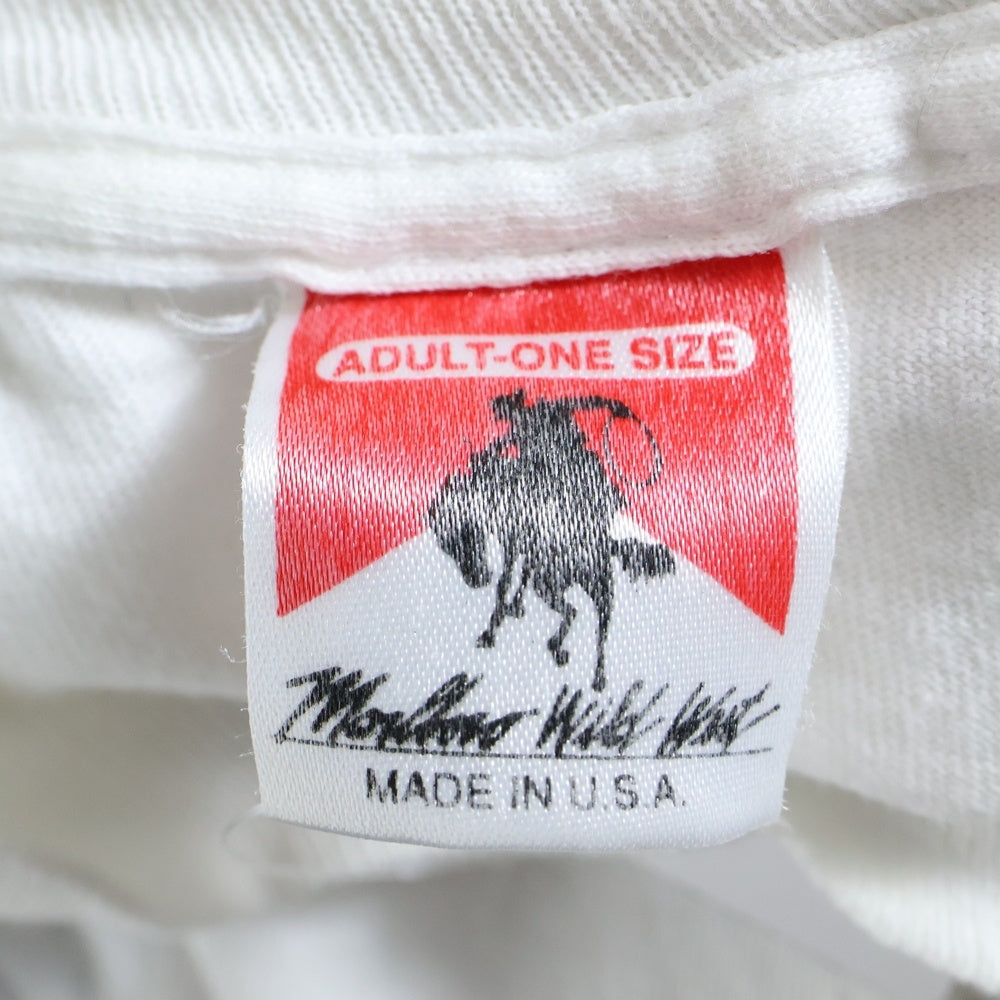VINTAGE(ヴィンテージ) 90S VINTAGE MALBORO WILD WEST ヴィンテージ マルボロ ワイルドウェスト ポケットTシャツ 半袖クルーネックカットソー ホワイト