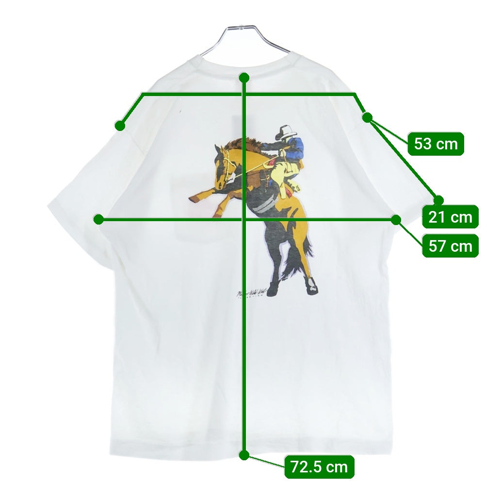 VINTAGE(ヴィンテージ) 90S VINTAGE MALBORO WILD WEST ヴィンテージ マルボロ ワイルドウェスト ポケットTシャツ 半袖クルーネックカットソー ホワイト
