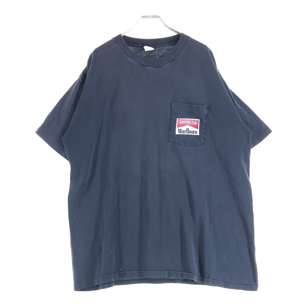 VINTAGE(ヴィンテージ) 90S VINTAGE MALBORO SNAKE PASS TEE ヴィンテージ マルボロ スネークパス バックプリント ポケットTシャツ 半袖クルーネックカットソー ブラック