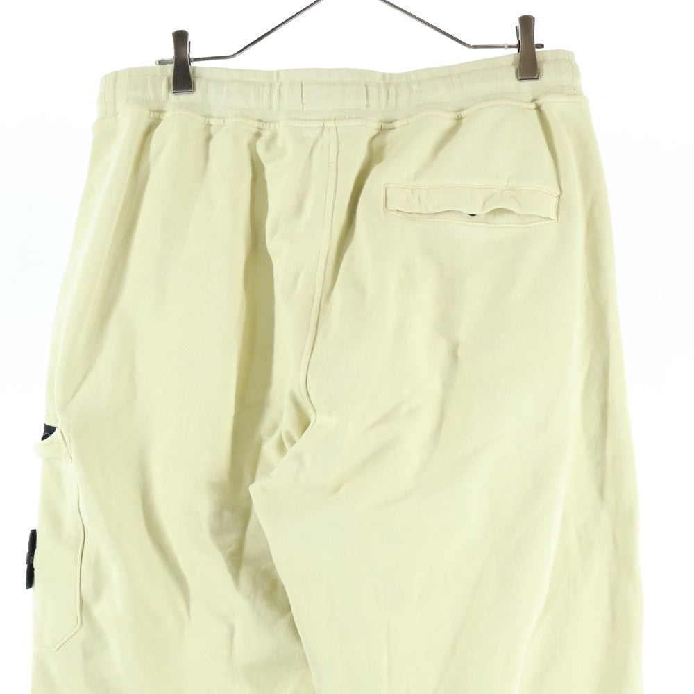 STONE ISLAND(ストーンアイランド) コットンスウェット コンパスパッチ カーゴジョギングパンツ ライトイエロー 801564451