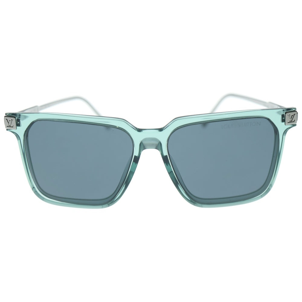LOUIS VUITTON ミントグリーン サングラス LOUIS VUITTON(ルイヴィトン) スクエアフレーム サイドモノグラム