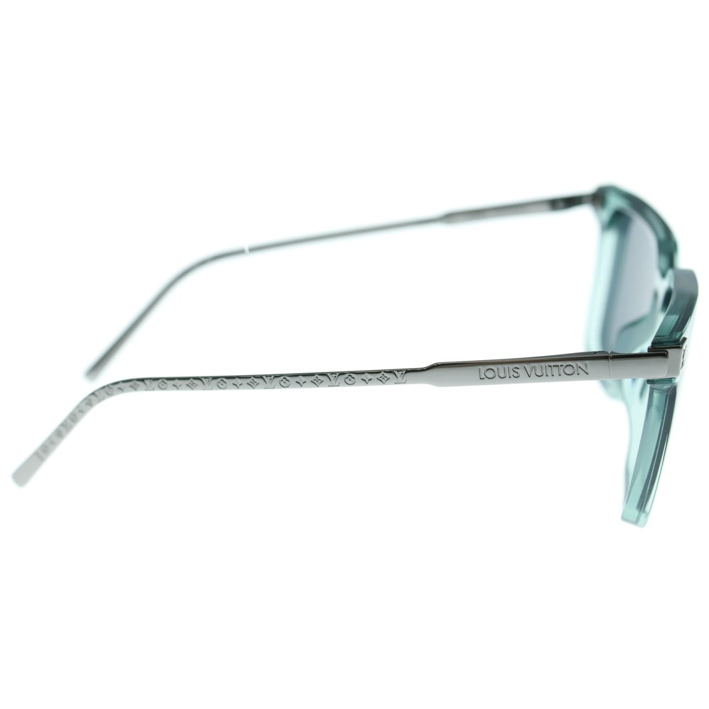 LOUIS VUITTON(ルイヴィトン) スクエアフレーム サイドモノグラム カラーレンズ サングラス メガネ 眼鏡 ブルー/シルバー Z1826E MG0283