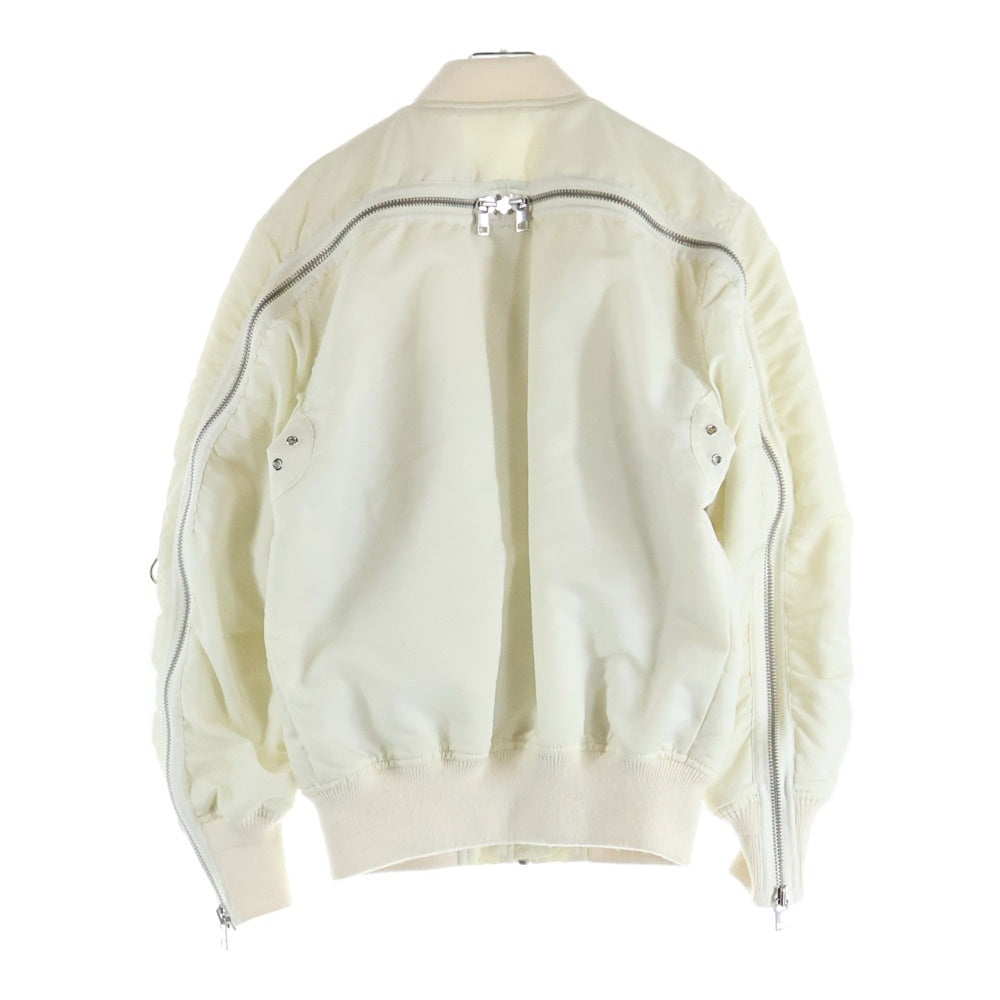 DIESEL(ディーゼル) リバーシブル ジップアップボンバージャケット MA-1 ホワイト