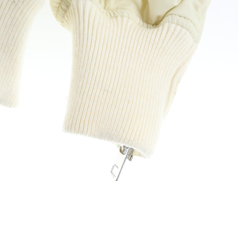 DIESEL(ディーゼル) リバーシブル ジップアップボンバージャケット MA-1 ホワイト