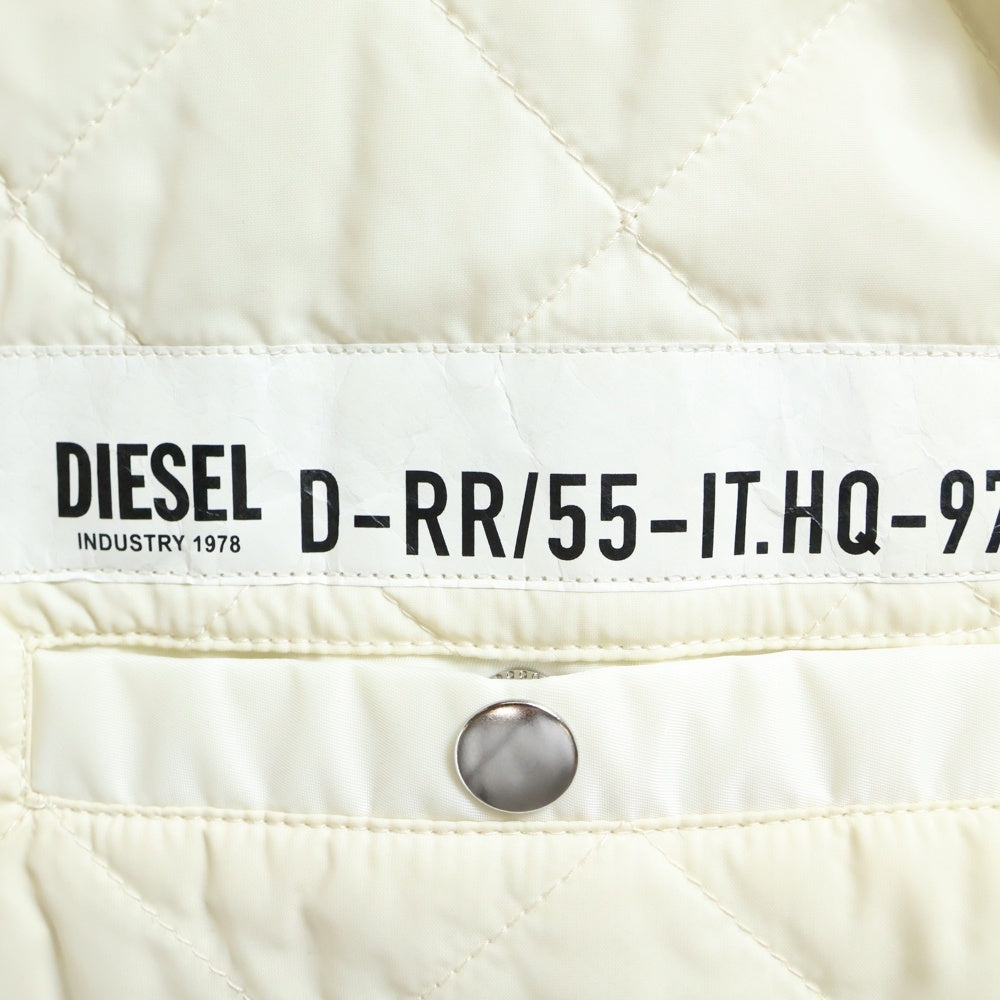 DIESEL(ディーゼル) リバーシブル ジップアップボンバージャケット MA-1 ホワイト