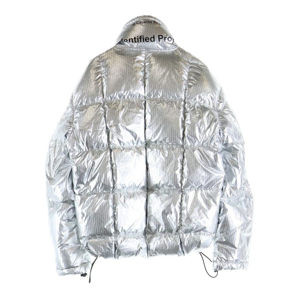 DIESEL(ディーゼル) 襟切り替え ジップアップナイロンダウンジャケット シルバー A03145