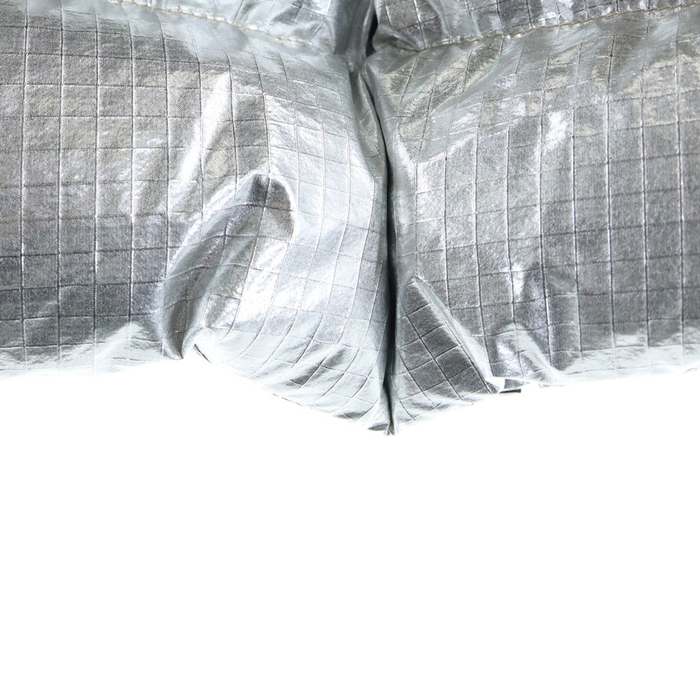 DIESEL(ディーゼル) 襟切り替え ジップアップナイロンダウンジャケット シルバー A03145