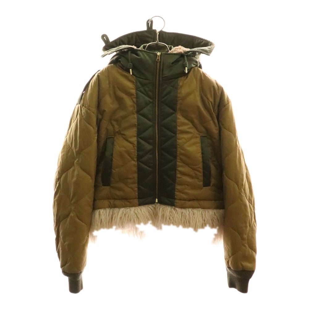 DIESEL(ディーゼル) マルチポケット フーデッドジップアップミリタリージャケット カーキ A04813