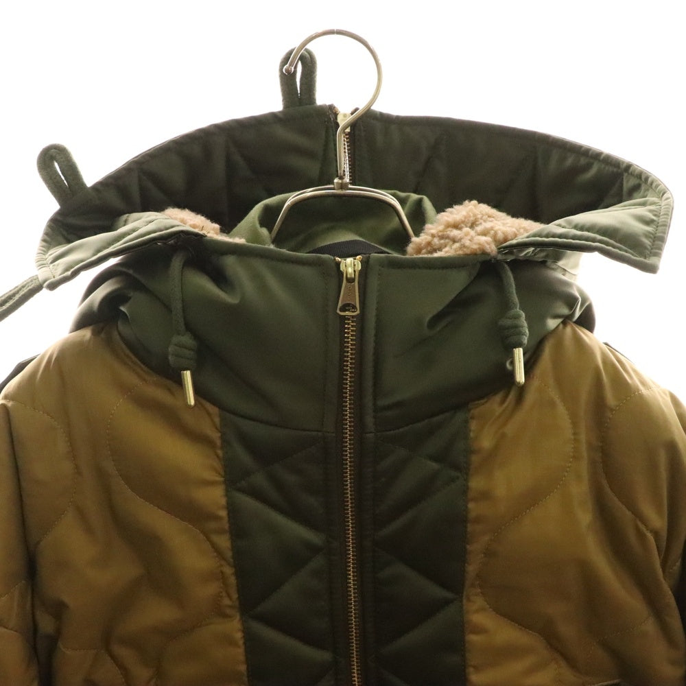 DIESEL(ディーゼル) マルチポケット フーデッドジップアップミリタリージャケット カーキ A04813