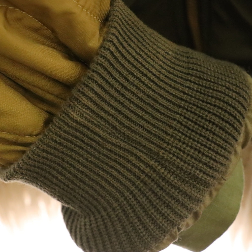 DIESEL(ディーゼル) マルチポケット フーデッドジップアップミリタリージャケット カーキ A04813