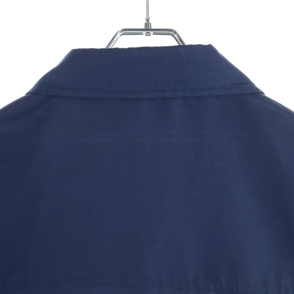 STUSSY(ステューシー) 90S VINTAGE ヴィンテージ NYLON JACKET エンブロイダリーロゴデザイン 開襟 長袖シャツ ネイビー