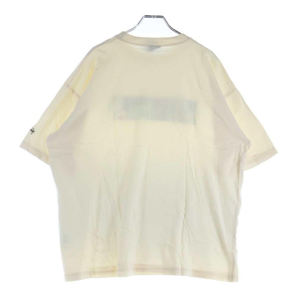 STUSSY(ステューシー) 90S VINTAGE HAWAII PRINT TEE ヴィンテージ ハワイ フロントプリント クルーネック カットソー 半袖Tシャツ ベージュ