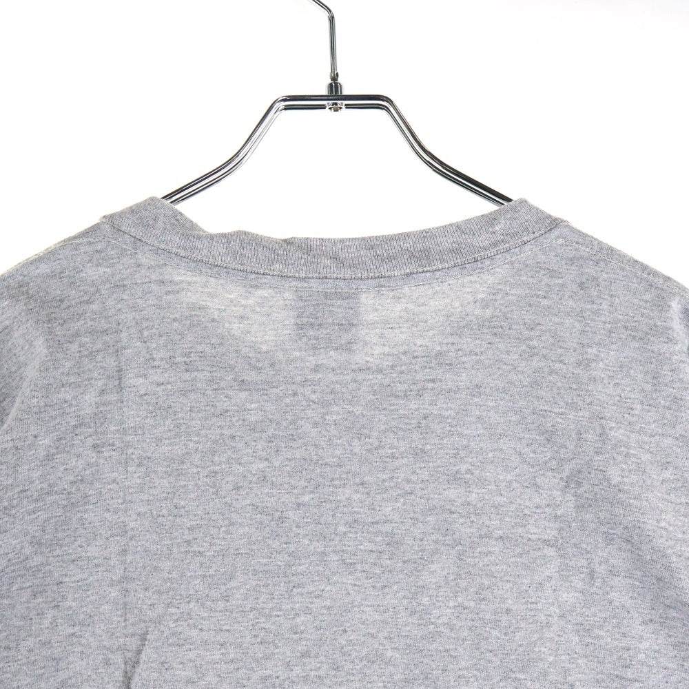 STUSSY(ステューシー) 90S VINTAGE ヴィンテージ 飛行機フロントプリント クルーネック カットソー 半袖Tシャツ グレー