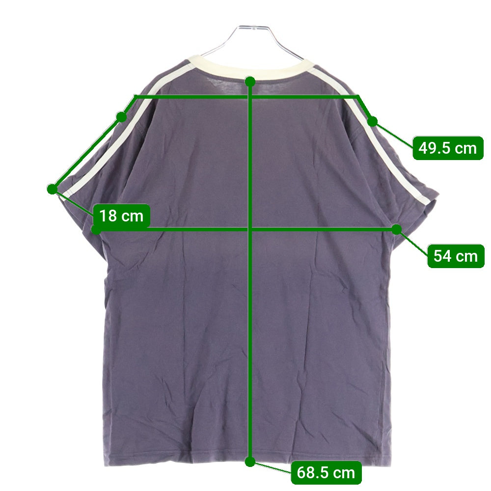 STUSSY(ステューシー) 90S VINTAGE ヴィンテージ ショルダーライン クルーネック カットソー 半袖Tシャツ パープル