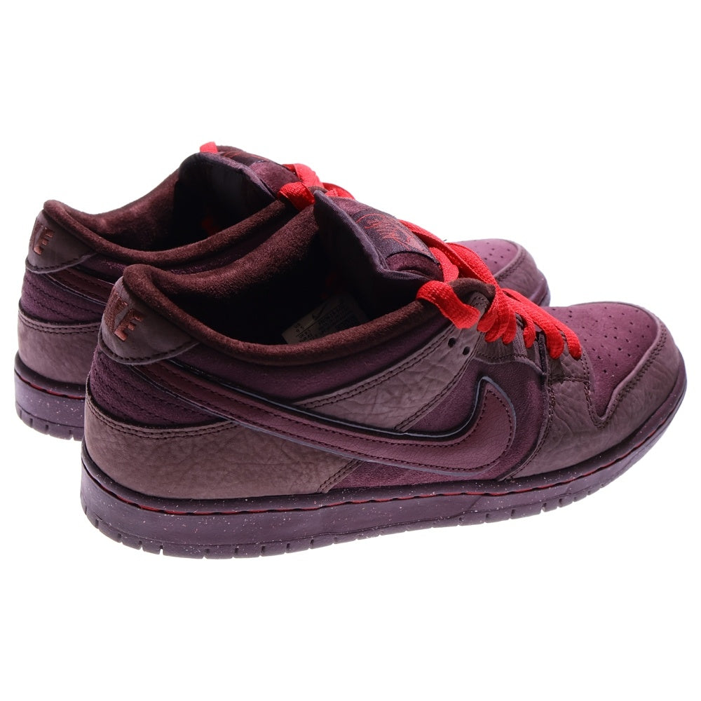NIKE SB(ナイキエスビー) DUNK LOW PRM ダンクロープレミアム シティオブラブ ローカットスニーカー バーガンディー US9.5/27.5cm FN0619-600