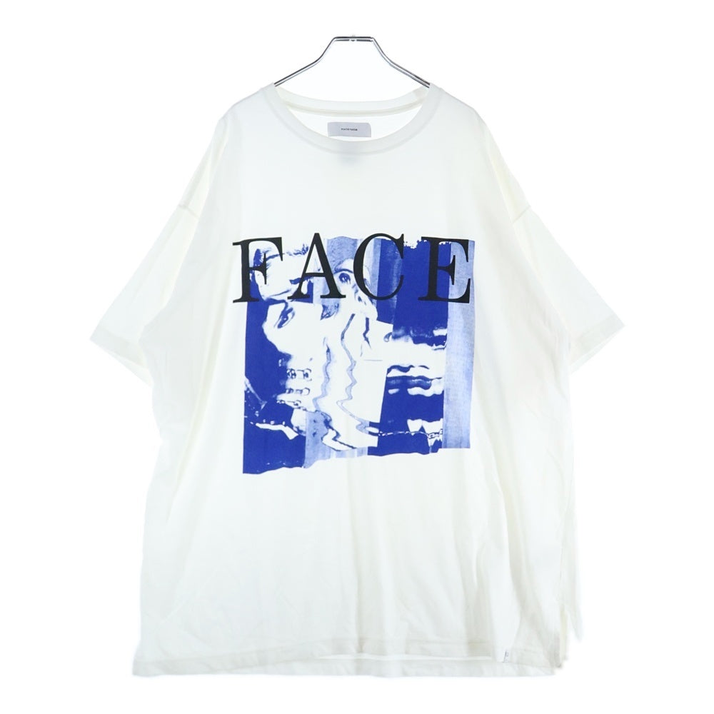 FACETASM(ファセッタズム) MOVIE TEE 5 ムービープリント クルーネック 半袖Tシャツ カットソー ホワイト KG0-TEE-U20