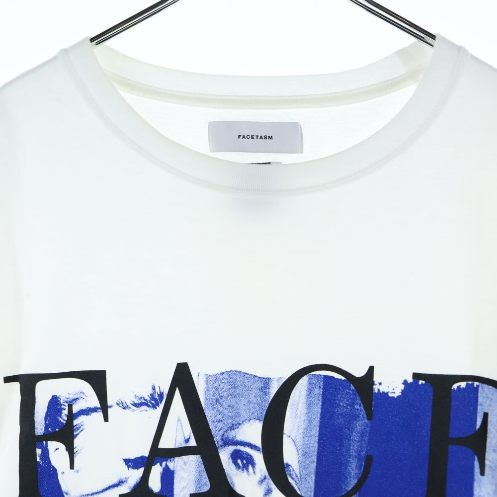 FACETASM(ファセッタズム) MOVIE TEE 5 ムービープリント クルーネック 半袖Tシャツ カットソー ホワイト KG0-TEE-U20