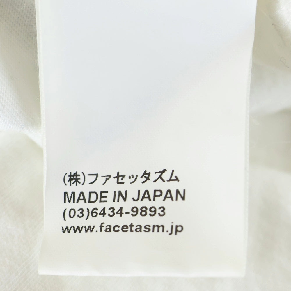 FACETASM(ファセッタズム) MOVIE TEE 5 ムービープリント クルーネック 半袖Tシャツ カットソー ホワイト KG0-TEE-U20