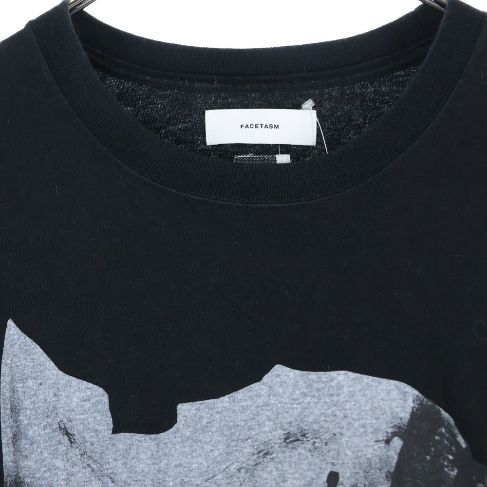 FACETASM(ファセッタズム) MOVIE TEE 5 ムービープリント クルーネック 半袖Tシャツ カットソー ブラック MIMI-TEE-U14