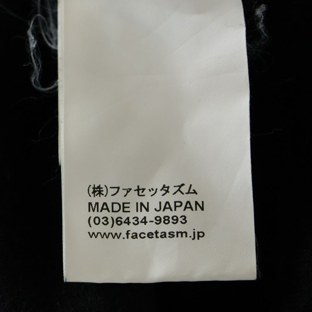 FACETASM(ファセッタズム) MOVIE TEE 5 ムービープリント クルーネック 半袖Tシャツ カットソー ブラック MIMI-TEE-U14