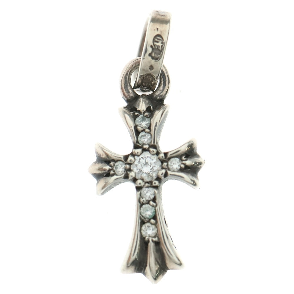 CHROME HEARTS(クロムハーツ) CRS BBYFAT P DMND ベイビーファットクロス PAVEダイヤ ペンダントトップ シルバーBCA234