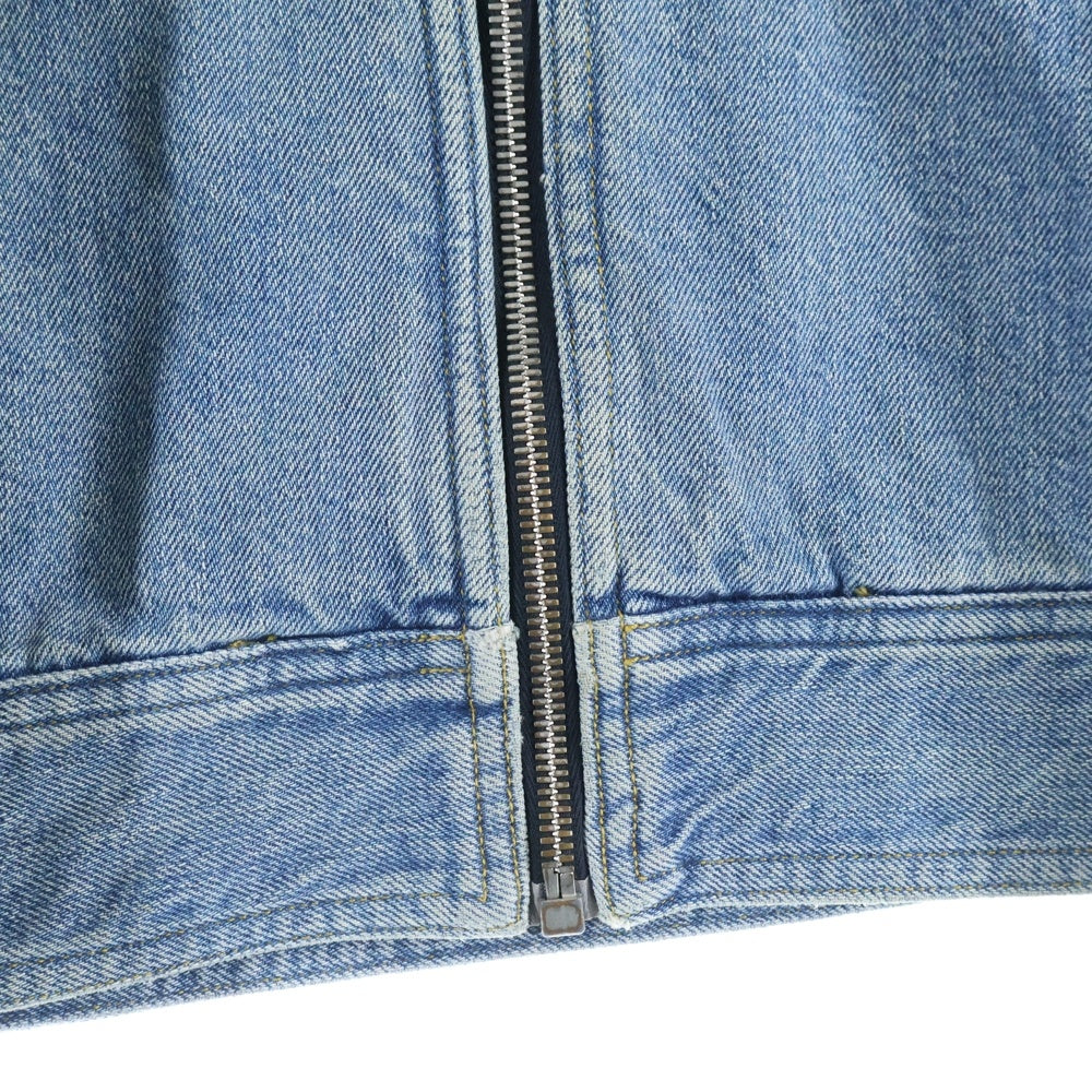 Maison Margiela 10(メゾン マルジェラ) 19AW ウォッシュド加工 ジップアップ デニム トラックジャケット インディゴ S50AM0408