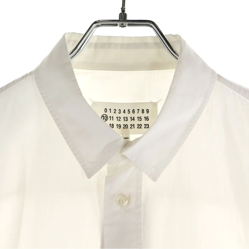Maison Margiela 10(メゾン マルジェラ) 15AW REGULAR SHIRT 4ステッチ コットン 長袖レギュラーシャツ ホワイト S50DL0266