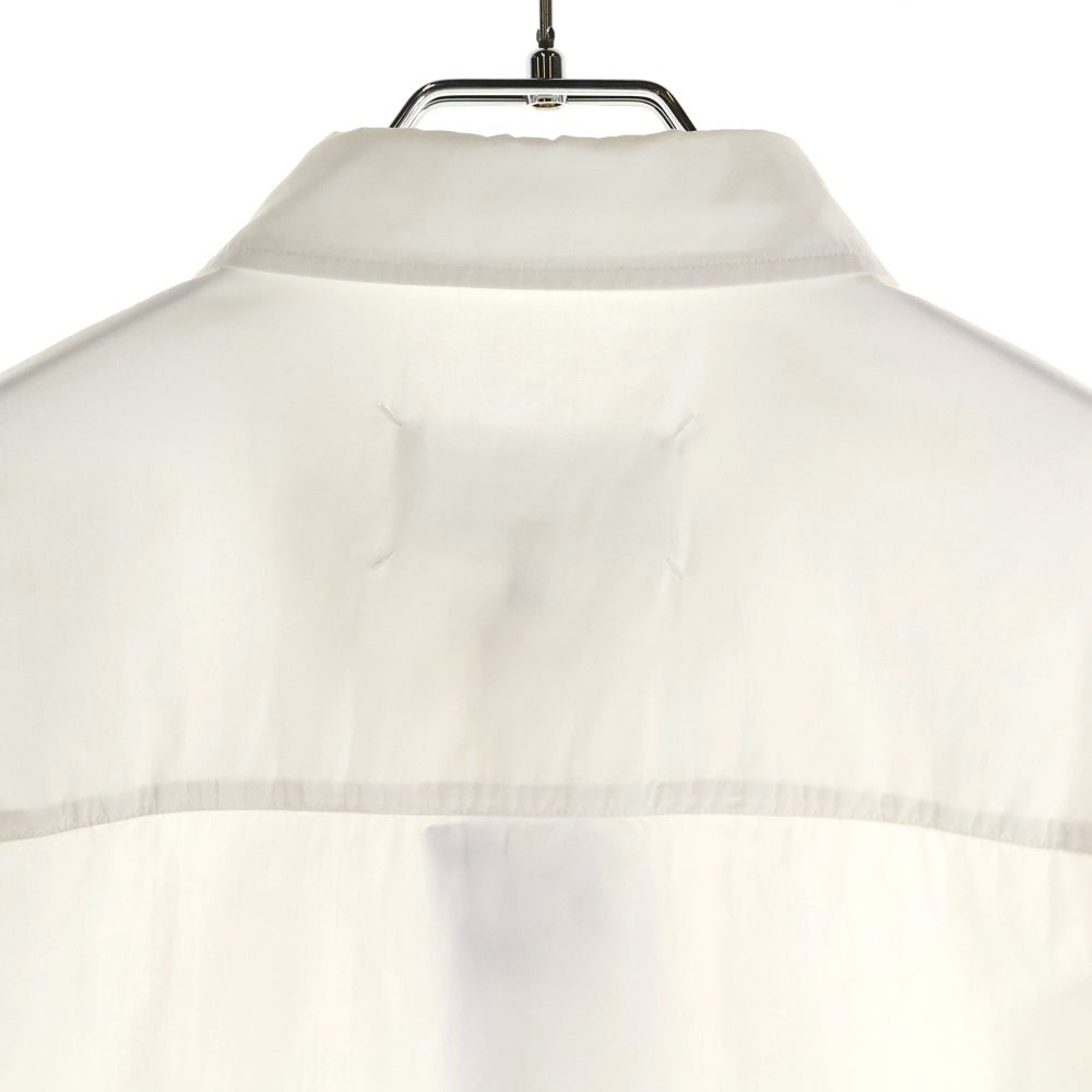 Maison Margiela 10(メゾン マルジェラ) 15AW REGULAR SHIRT 4ステッチ コットン 長袖レギュラーシャツ ホワイト S50DL0266
