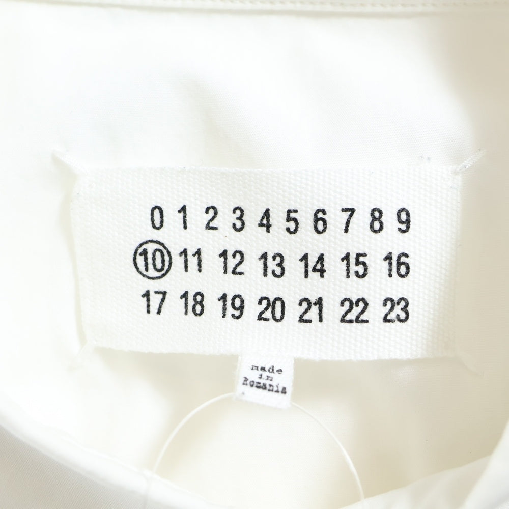Maison Margiela 10(メゾン マルジェラ) 15AW REGULAR SHIRT 4ステッチ コットン 長袖レギュラーシャツ ホワイト S50DL0266