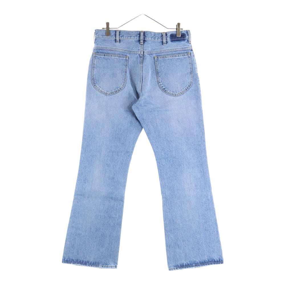 Maison Margiela 10(メゾン マルジェラ) 22SS ジップフライ ウォッシュド加工 ブーツカット フレアデニムパンツ インディゴ S50LA0200