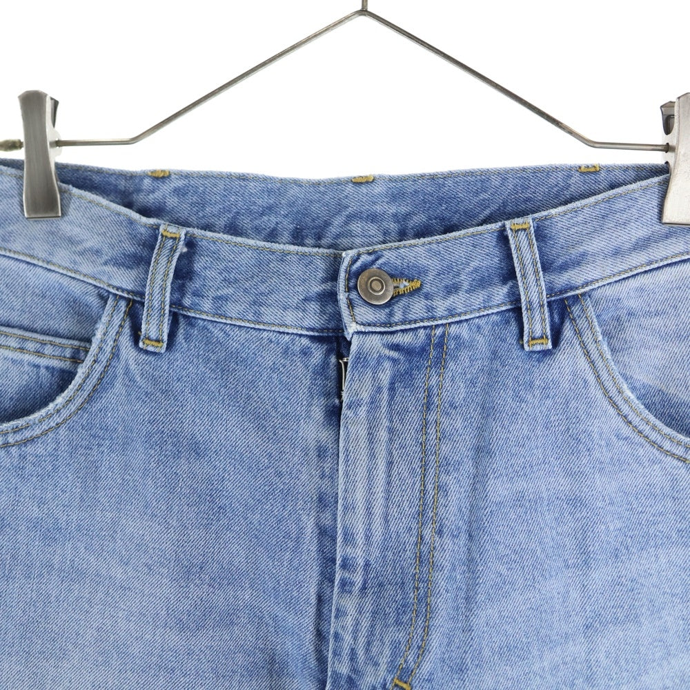 Maison Margiela 10(メゾン マルジェラ) 22SS ジップフライ ウォッシュド加工 ブーツカット フレアデニムパンツ インディゴ S50LA0200