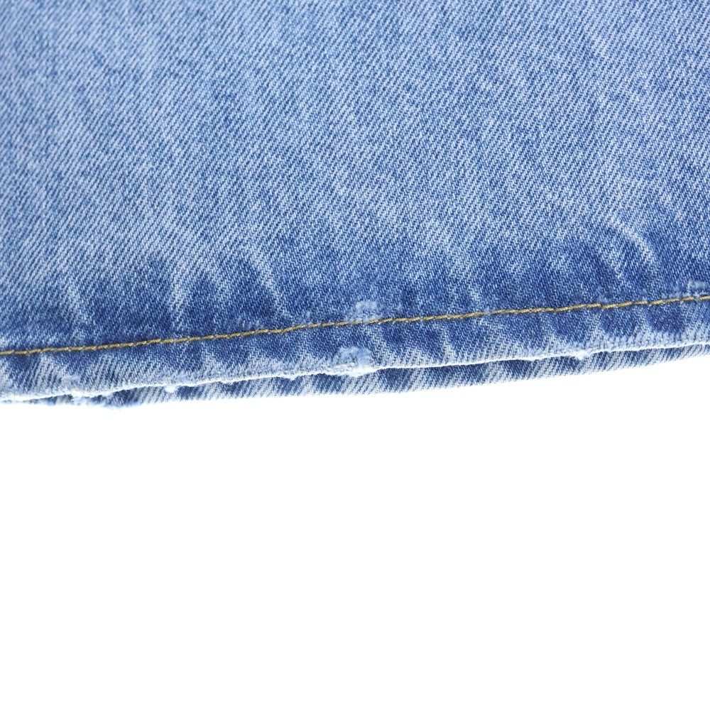 Maison Margiela 10(メゾン マルジェラ) 22SS ジップフライ ウォッシュド加工 ブーツカット フレアデニムパンツ インディゴ S50LA0200