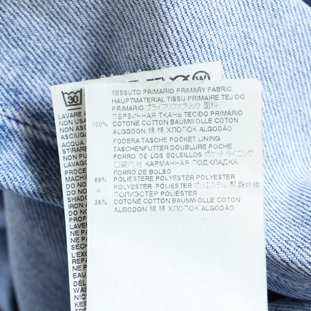 Maison Margiela 10(メゾン マルジェラ) 22SS ジップフライ ウォッシュド加工 ブーツカット フレアデニムパンツ インディゴ S50LA0200