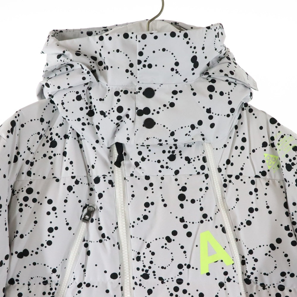 NIKE ACG(ナイキエーシージー) LAB Errolson NRG ACG Down Fill Parka ラボ ダウンフィル パーカー フーデッドジャケット ホワイト 総柄 AQ3517-100